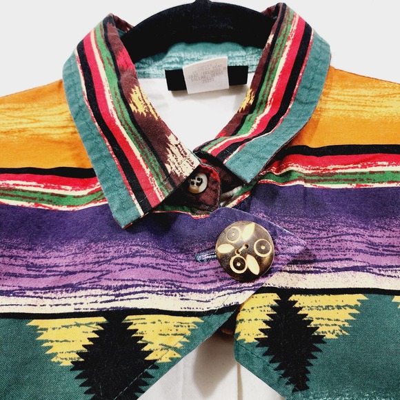 Vintage Roughrider Maxi Skirt Set Aztec Western Wear USA 90s M/L - Picture 7 of 16